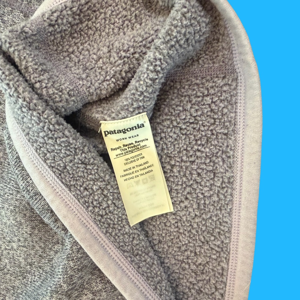 Patagonia 1/4 Zip Purple Better Sweater - Picture 5 of 6